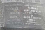 MARX George Frederik 1861-1945 & Hermina Wilhelmina 1877-1962