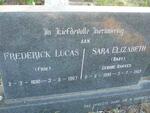 SCHEEPERS Frederick Lucas 1890-1967 & Sara Elizabeth BAKKES 1895-1969