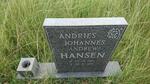 HANSEN Andries Johannes 1921-1991