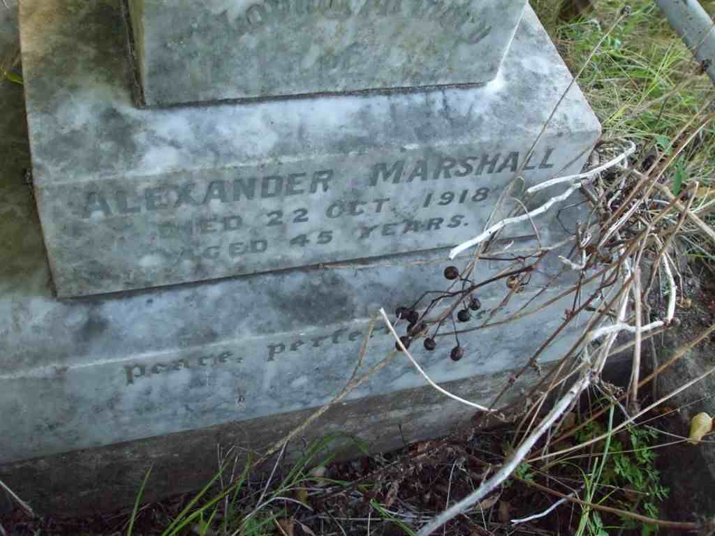 MARSHALL Alexander -1918