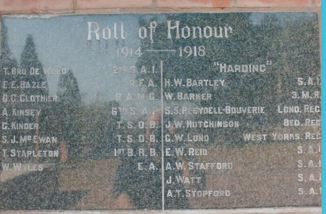 07. Roll of Honour 1914-1918