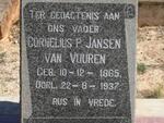 VUUREN Cornelius P., Jansen van 1865-1937