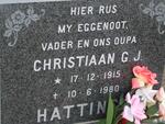 HATTINGH Christiaan G.J. 1915-1980