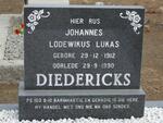 DIEDERICKS Johannes Lodewikus Lukas 1912-1990