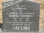 JACOBS Barend Frederick 1958-1975