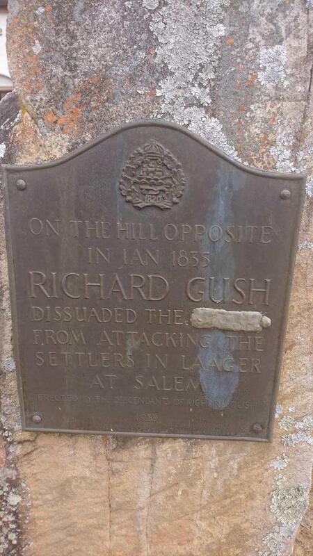 GUSH Richard: Commemorative Plaque: Richard Gush
