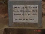 ROTHNER Francois Andries 1875-1953