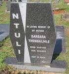 NTULI Barbara Thembalihle 1955-2010