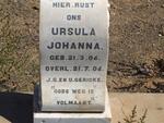 GERICKE Ursula Johanna 1906-1906
