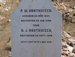 OOSTHUIZEN P.M. 1867-1896 :: OOSTHUIZEN D.J. -1896