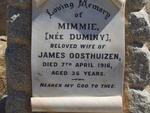 OOSTHUIZEN Mimmie nee DUMINY -1916