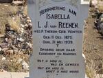 REENEN Isabella L.J., van nee VENTER 1875-1939