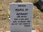 AVENANT Maria M. nee BOTES 1878-1968