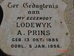 PRINS Lodewyk A. 1885-1956
