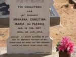 PLESSIS Johanna Christina Maria, du 1907-1948