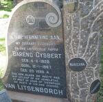 LITSENBORGH Barend Gysbert, van 1928-1967