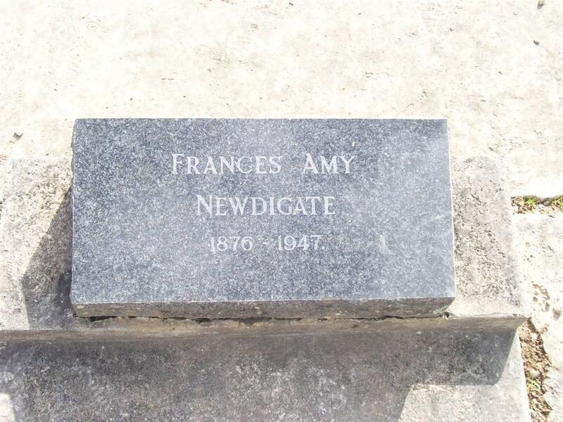 NEWDIGATE Frances Amy 1876-1947