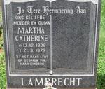 LAMPRECHT Martha Catherine 1906-1977