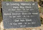 ELLIOTT Keith Roy 1931-2011 & Monica Elizabeth NOBLE 1933-2011 :: ELLIOTT Gail Ann 1959-2011