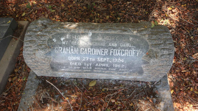 FOXCROFT Graham Gardiner 1924-1952