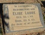 LUBBE Elise 1949-1953