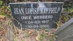 PHILP Jean Louise May nee WEBBER 1917-2002