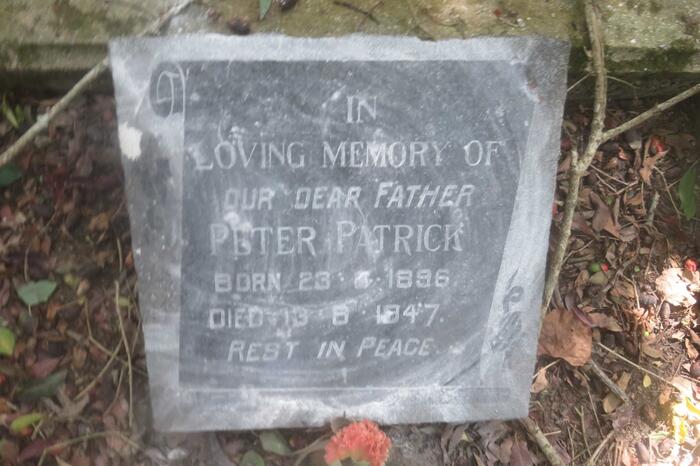 PATRICK Peter 1896-1947