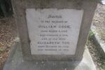 COCK William 1793-1876 & Elizabeth Toy 1792-1875