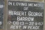 BARROW Herbert George 1913-1987 