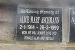 ASCHMANN Alice Mary 1914-1999