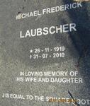LAUBSCHER Michael Frederick 1919-2010