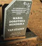 STADEN Maria Dorothea Hendrika, van 1934-2014