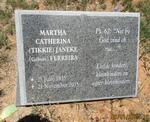 JANEKE Martha Catherina nee FERREIRA 1935-2015
