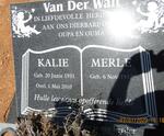 WALT Kalie, van der 1931-2010 & Merle 1937-