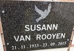 ROOYEN Susann, van 1933-2015