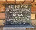 HEYNS S. C. Susan 1942-2018