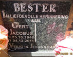 BESTER Gert Jacobus 1946-2011