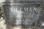 COLEMAN Johanna Maria 1900-1961