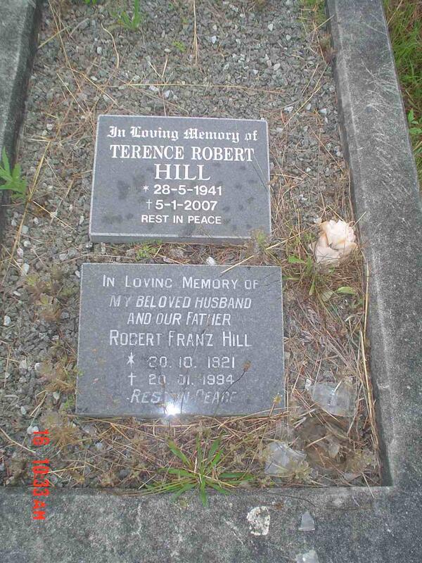 HILL Robert Franz 1921-1994 :: HILL Terrance Robert 1941-2007