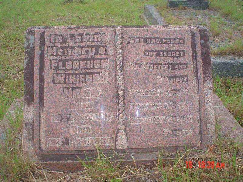 MEIER Florence Winifred 1881-1937