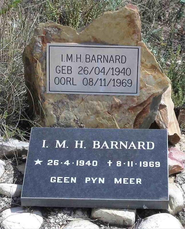 BARNARD I.M.H. 1940-1969