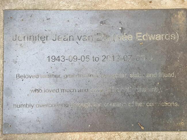 ZYL Jennifer Jean, van nee EDWARDS 1943-2012