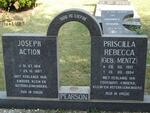 PEARSON Joseph Action 1914-1997 & Priscilla Rebecca MENTZ 1921-1994