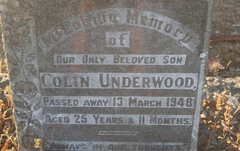 UNDERWOOD Colin -1948