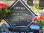 VILLIERS Aletta Petronella, de 1934-2013