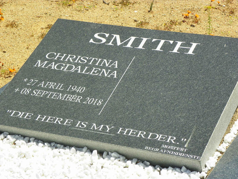 SMITH Christina Magdalena 1940-2018