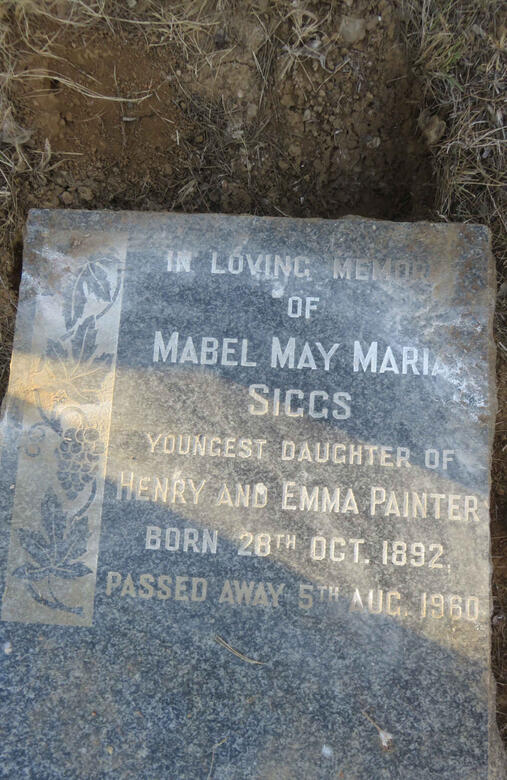 SIGGS Mabel May Maria 1892-1960