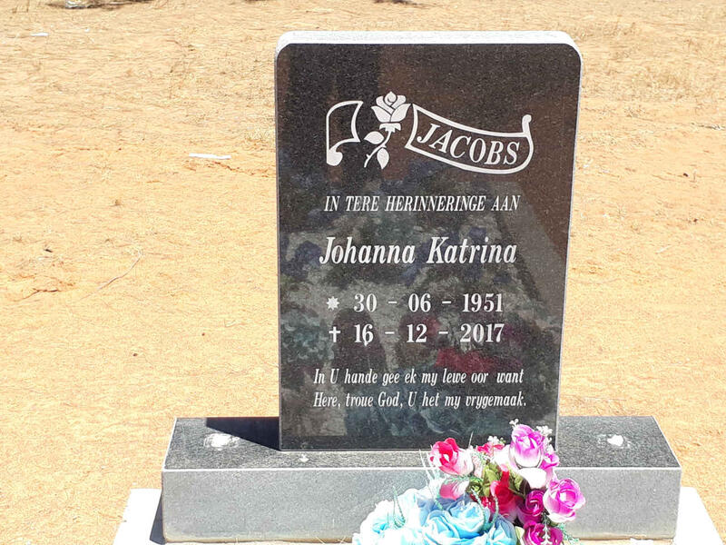 JACOBS Johanna Katrina 1951-2017
