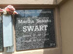 SWART Martha Susana 1929-2015