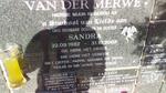 MERWE Sandra, van der 1982-2003